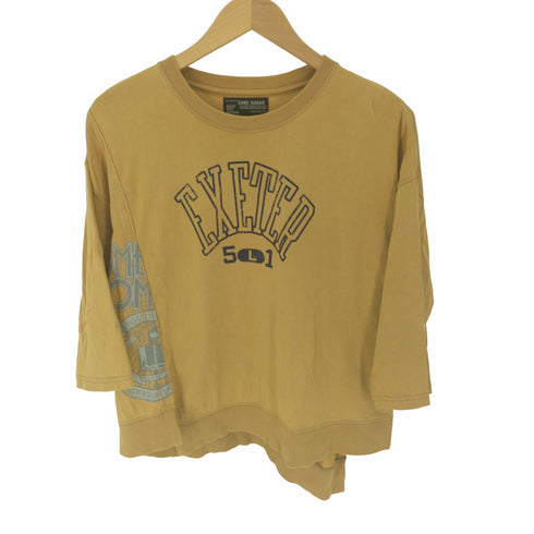 キューブシュガー CUBE SUGAR アシンメトリープルオーバー リメイク Tシャツ ドッキング レディース JPN:M
